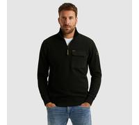 Troyer PME LEGEND, Herren, Gr. M, schwarz, Feinstrick, Obermaterial: 65% Baumwolle, 27% Polyester, 8% Polyester (Sorona), normal normal, Bündchen, Pullover Troyer, mit Brusttasche (83536043-M) schwarz