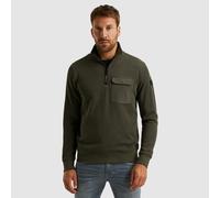 Troyer PME LEGEND, Herren, Gr. XL, beluga, Feinstrick, Obermaterial: 65% Baumwolle, 27% Polyester, 8% Polyester (Sorona), normal normal, Bündchen, Pullover Troyer, mit Brusttasche (97010217-XL) beluga