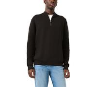 Troyer QS, Herren, Gr. L, schwarz, Strick, Obermaterial: 80% Baumwolle, 20% Polyester, unifarben, normal hüftbedeckend, Rundhals, Bündchen, Pullover Troyer, Strickpullover mt Troyer-Kragen (90793653-L