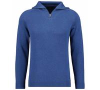 RAGMAN Troyer Herren Slim Fit Baumwolle blau, XXL