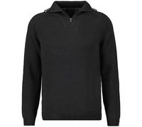 Troyer RAGMAN, Herren, Gr. 56, grau (anthrazit), 100% Baumwolle, hoch geschlossener Ausschnitt, Pullover Troyer (78272822-XXL) anthrazit