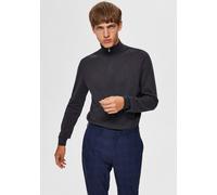 Selected Berg Vollreißverschluss Pullover L Antracit / Detail Melange