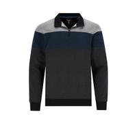 Troyer-Sweatshirt mit Fischgrat-Streifen allover