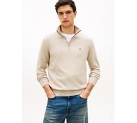 Tommy Hilfiger Half Zip Pullover Essential Greige - Größe L Grau L