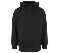 Troyer URBAN CLASSICS "Urban Classics Herren Zipped High Neck Hoody", Herren, Gr. L, schwarz, 80% Baumwolle, 20% Polyester, unifarben, normal, ohne Ausschnitt, Pullover Troyer (83842123-L) schwarz