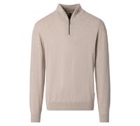 Troyer VENTI "VENTI Stricktroyer uni", Herren, Gr. L, beige, 70% Baumwolle, 25% Wolle, 5% Kaschmir, Pullover Troyer (40433703-L) beige