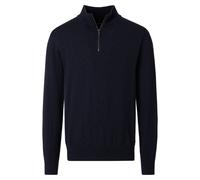 Venti Regular Fit Troyer blau, Einfarbig