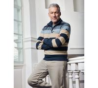 Troyersweatshirt mit platziertem Streifen - stay fresh-Qualität