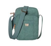 TRP0370 Troop London Klassische Umhängetasche aus Segeltuch, türkis, S