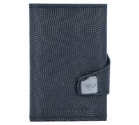 Tru Virtu Click & Slide Kreditkartenetui Geldbörse RFID Leder 6,5 cm schwarz
