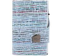 Tru Virtu Click & Slide Kreditkartenetui RFID Leder 6,5 cm blue-silver (24104000612) blau