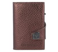 Tru Virtu Click & Slide Kreditkartenetui RFID Leder 6,5 cm bronzefarben
