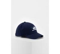 Trucker Cap ALPHA INDUSTRIES "Cap VLC II", Herren, Gr. onesize, blau (ultra navy), Baumwolle, Caps (49647711-0) ultra navy