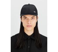 Trucker Cap ALPHA INDUSTRIES "Metal Label Cap", Herren, Gr. onesize, schwarz (schwarz, metalsilber), Kunstfaser, Caps (52421842-0) schwarz, metalsilber