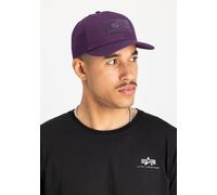 Trucker Cap ALPHA INDUSTRIES "VLC Cap", Herren, Gr. onesize, lila (plum), Baumwolle, Caps (65874205-0) plum