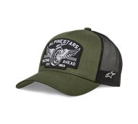 Alpinestars Herren Heritage Patch Trucker Hat Baseballkappe, Grün Militär/Schwarz, One Size