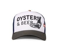 Trucker Cap COASTAL "Coastal HFT Oysters & Beer", Herren, Gr. onesize, weiß, 60% Baumwolle, 40% Polyester, Caps Trucker Cap (18008664-0)