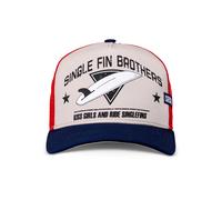 Trucker Cap COASTAL "Coastal HFT Single Fin Brothers", Herren, Gr. onesize, weiß, 60% Baumwolle, 40% Polyester, Caps (23842625-0) weiß