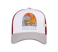 Trucker Cap COASTAL "Coastal HFT Stupid Wave", Herren, Gr. onesize, weiß, grau, 60% Baumwolle, 40% Polyester, Caps (37019052-0) weiß, grau