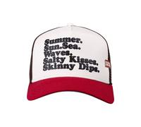 Trucker Cap COASTAL "Coastal HFT SummerSeaSand", Herren, Gr. onesize, stone, rot, 60% Baumwolle, 40% Polyester, Caps (27207958-0) stone, rot