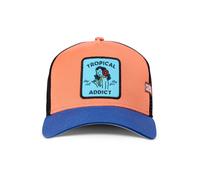Trucker Cap COASTAL "Coastal HFT Tropical Addict", Herren, Gr. onesize, apricot, blau, 60% Baumwolle, 40% Polyester, Caps (27782627-0) apricot, blau