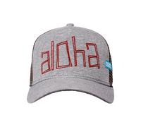Trucker Cap COASTAL "Coastal Trucker Cap HFT Aloha Jersey", Herren, Gr. onesize, grau, 60% Polyester, 40% Baumwolle, bedruckt, Caps (96787050-0) grau