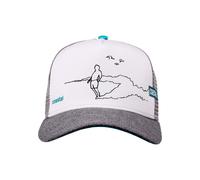 Trucker Cap COASTAL "Coastal Trucker Cap HFT Rider", Herren, Gr. onesize, weiß, 60% Polyester, 40% Baumwolle, bedruckt, Caps (65551527-0) weiß