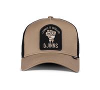 Trucker Cap DJINNS "Djinns Trucker Cap HFT Rebellion", Herren, Gr. onesize, beige, schwarz, 60% Baumwolle, 40% Polyester, Caps (55739022-0) beige, schwarz