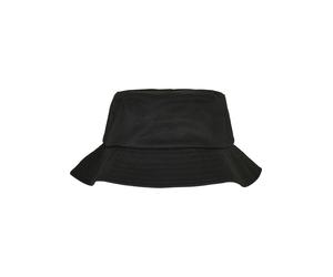Trucker Cap FLEXFIT "Flexfit Unisex Flexfit Cotton Twill Bucket Hat Kids", Mädchen, Gr. onesize, schwarz, 98% Baumwolle, 2% Elasthan, unifarben, Caps (64478761-0) schwarz