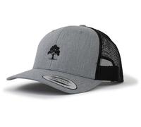 Trucker Cap Flexfit Snapback : Baum Wald - Jäger-Hut Outdoor Cap - Cappi Geschenk für Jäger Natur Baseball Cap Kappe Mütze Outdoor Kletter Wander Zubehör (Heather/Black)