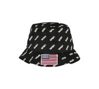 Trucker Cap MISTERTEE "MisterTee Unisex NASA Allover Bucket Hat", Herren, Gr. onesize, schwarz, 100% Baumwolle, Caps (94404669-0) schwarz