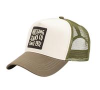 Trucker Cap MUSTANG, Herren, grün (olive, varied), Materialmix, mehrfarbig, Caps, Netzeinsatz, Größe individuell verstellbar (10529621-0) olive, varied