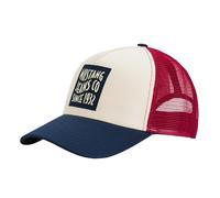 Trucker Cap MUSTANG "Hunter", Herren, blau (navy, weiß), Materialmix, mehrfarbig, Caps, Netzeinsatz, Größe individuell verstellbar (36265301-0) navy, weiß