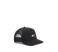 Trucker Cap TOMMY JEANS "TJM HERITAGE", Herren, schwarz, Materialmix, Caps, Mesh-Einsatz hinten (98710262-0) schwarz