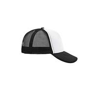 Trucker Mesh Baseball Cap in Polyester in Weiss - Schwarz