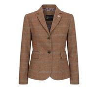 TruClothing.com Damen Blazer Wollmischung Tweed Fischgrät kariert Tailored Fit Damen Landhaus Jacke