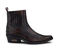 TruClothing.com Herrenstiefel 1005 Echtleder Slip on Design Knöchelboots Cowboy Reiter Still