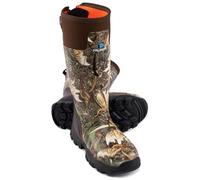 Trudave Jagdstiefel, Gummistiefel mit Stahlschaft, 5mm Neopren Herren Regen Stiefel Wasserdicht, Schilfgras, 11 Women/10 Men