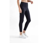 TRUE NORTH Bio-Damen-Yoga-7/8-Leggings, schwarz, Gr. M