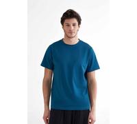 True North Herren Kurzarmshirt aus Bio-Baumwolle Rundhalsausschnitt T-Shirt T2100 petrol S