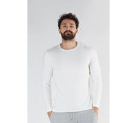 True North Herren Langarmshirt aus Bio-Baumwolle Rundhalsausschnitt T-Shirt 2110 weiß M
