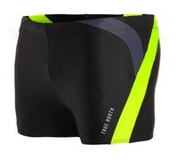 True North Herren Trunk Badehose - Nachhaltig, ECONYL® Recycled, Made in EU, Schnelltrocknend Schwarz-Gelb M