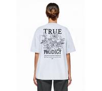 Trueprodigy Oversize-Shirt Damen hellgrau, S