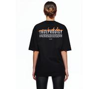 Oversize-Shirt TRUEPRODIGY "Lior F Logo Print Oversized Rundhals", Damen, Gr. XL, schwarz, Obermaterial: 100% Baumwolle CO., Rundhals, Shirts (19425919-XL) schwarz