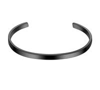 True Rebels Armband aus Edelstahl in Schwarz 18,0 cm - 21,0 Herren