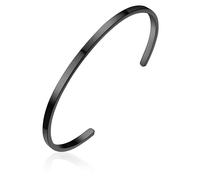 True Rebels Armband aus Edelstahl in Schwarz 18,0 cm - 21,0 Herren