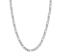 True Rebels Herren Kette Edelstahl silber Edelstahlhalskette Figarokette