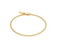 True Rebels Herren Armband aus Edelstahl Gelbgold - filigranes Panzerarmband Edelstahlarmband Männer