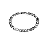 True Rebels Herren Armband aus Edelstahl gunmetal