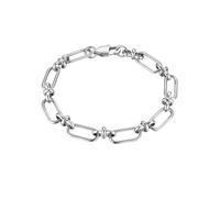 True Rebels Herren Armband Edelstahl | Gliederarmband, Karabinerverschluss
